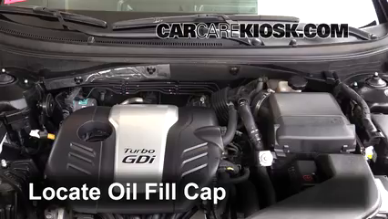 2016 Hyundai Sonata Eco 1.6L 4 Cyl. Turbo Oil Add Oil